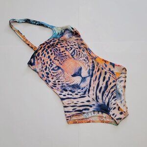 Just Cavalli One-Shoulder One-Piece Swimsuit